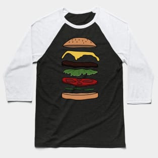 colored burger layers Baseball T-Shirt